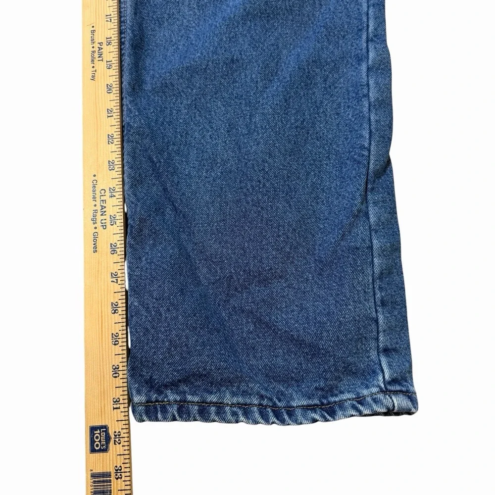 Carhartt Flannel Lined Relaxed Fit Denim Jeans Mens Sz 38X31.5 B172-DST Workwear